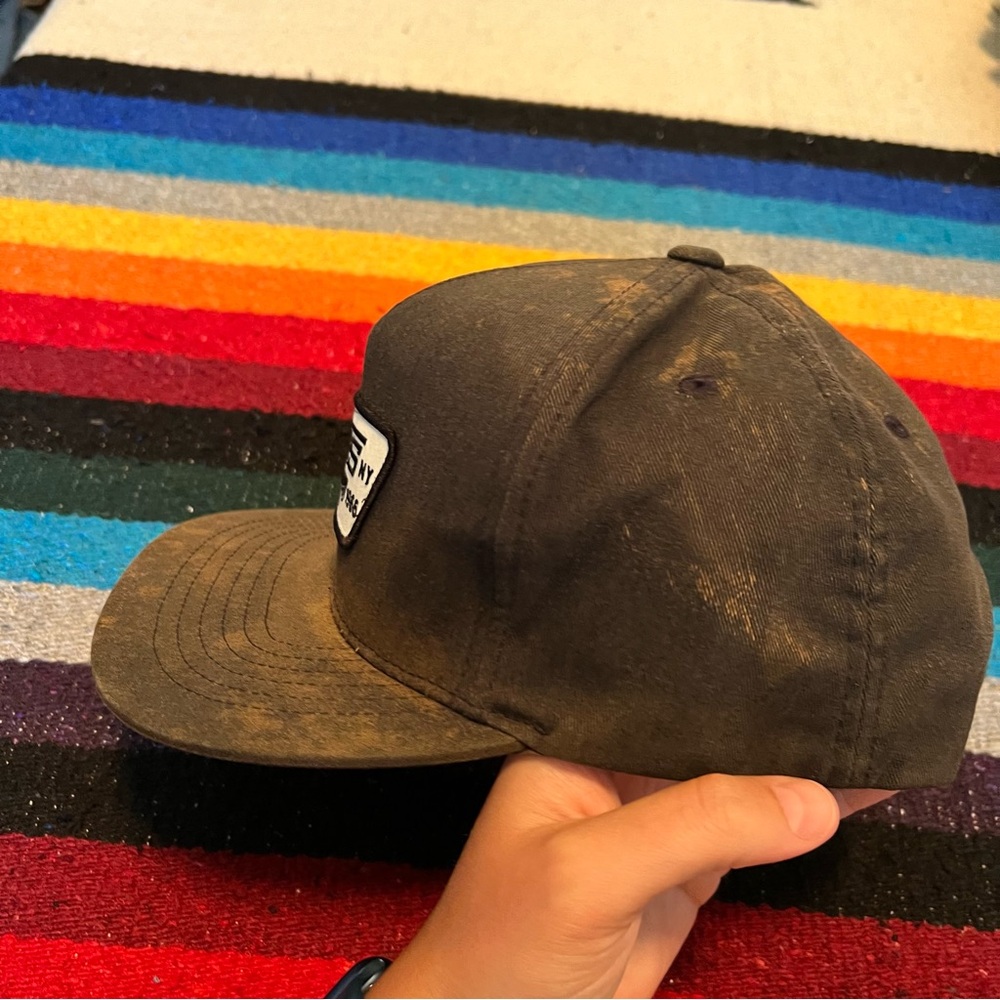 Vans Patch Snapback Hat Custom Hand Bleached Hand… - image 5